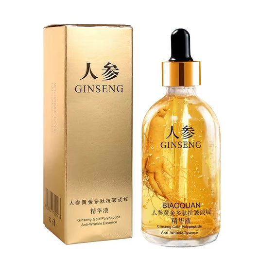 100Ml Gold Ginseng Face Essence Polypeptide Anti-Wrinkle Lightning Moisturizing Niacinamide Facial Serum for Skin Care Products