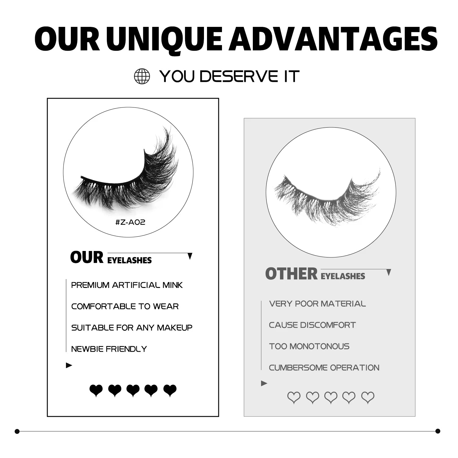 3D Mink Lashes Cat Eyelashes Fluffy Wispy Volume Lashes Natural Feathery Effect Lightweight Flexible Band Fake Lashes